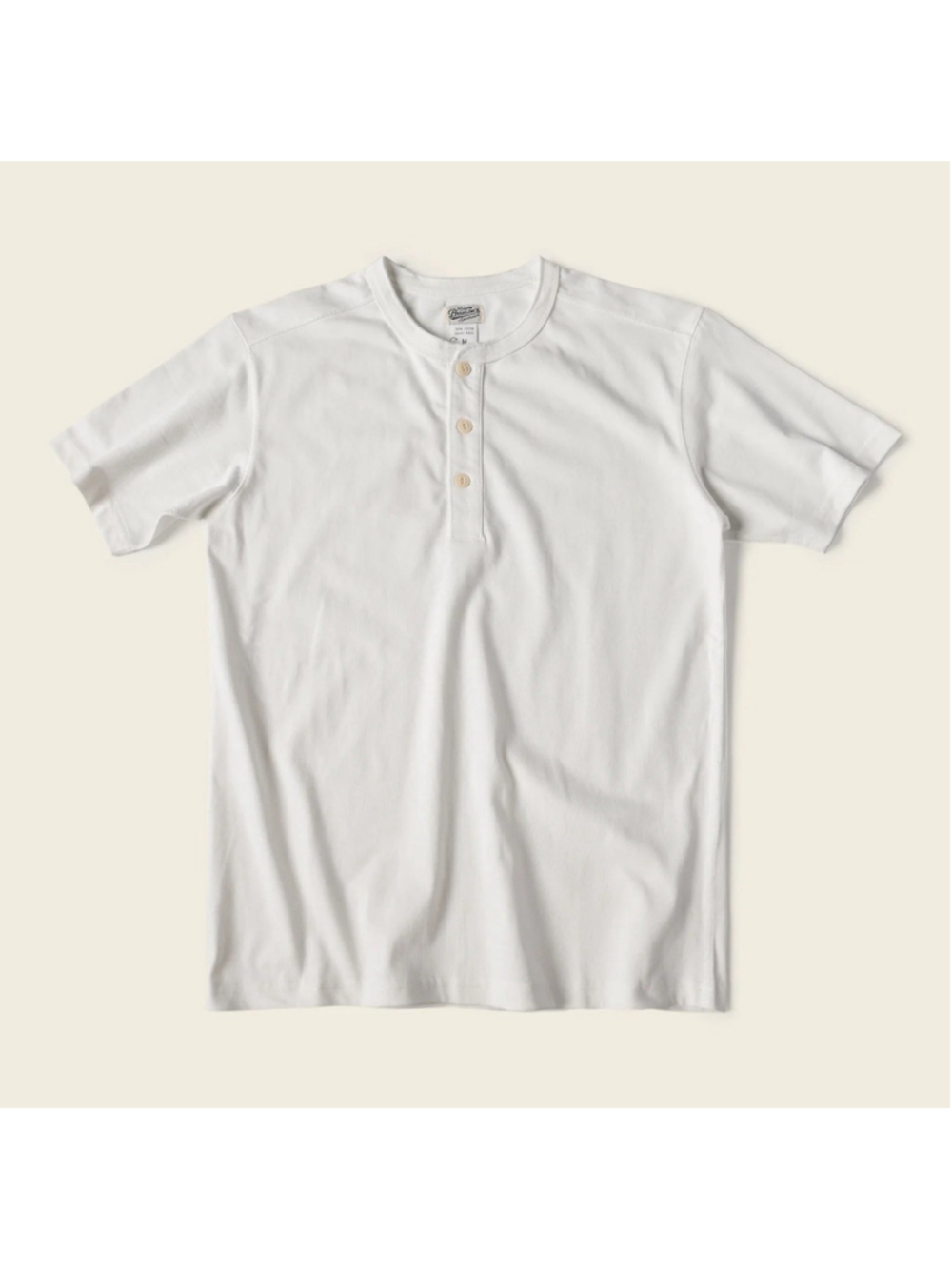 BRONSON MFG. 10.6 oz Cotton Short Sleeve Henley T-Shirt M USA SHIP
